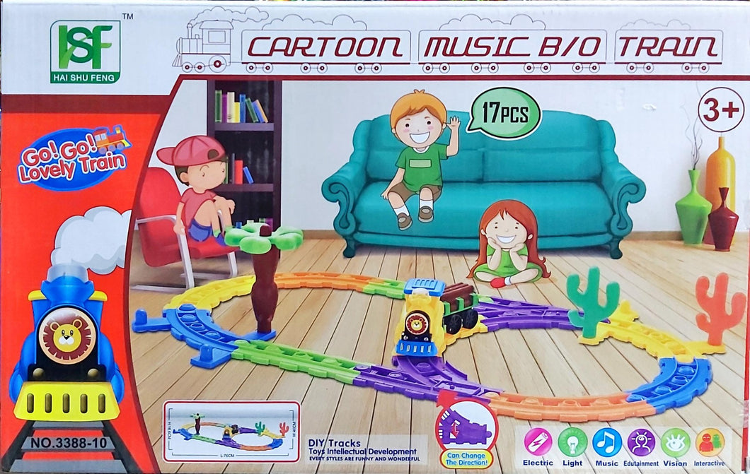 Cartoon Music Train