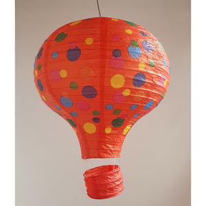 Hot Air Balloon Paper Lantern with Lights Colorful Design Lamp Nightlight