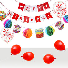 Load image into Gallery viewer, Birthday Party Pack Set Decorations (Blue, Pink, Red Colors)
