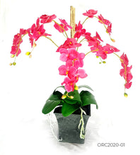 Load image into Gallery viewer, Artificial Orchids Arrangement in Pot
