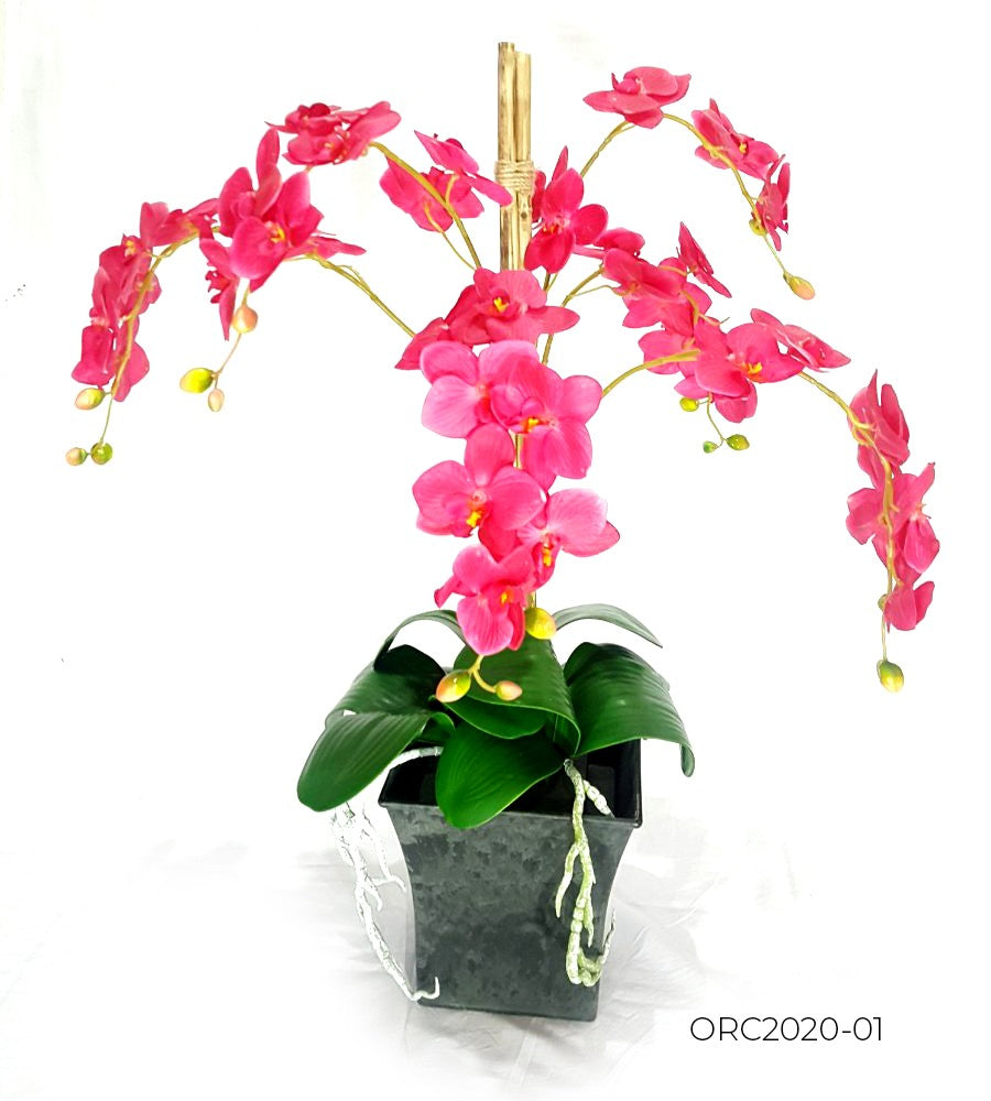 Artificial Orchids Arrangement in Pot