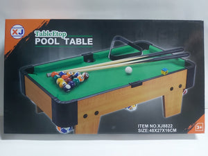 Tabletop Pool Table Billiards Set