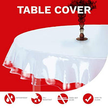 Load image into Gallery viewer, Clear Vinyl Table Cloth Protector Table Linen Tablecloth

